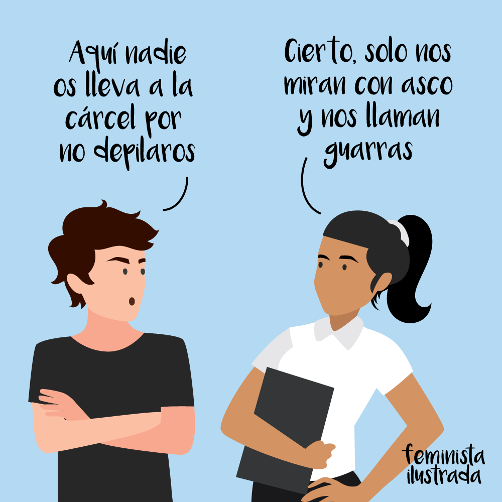 Os depiláis porque&nbsp;queréis